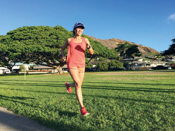 飯島寛子　ハワイ　ラン　ランニング