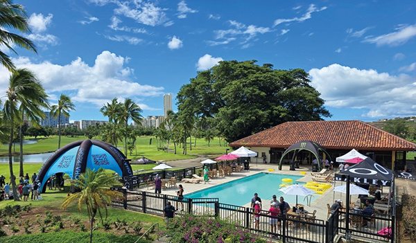 ホノルルカントリー ハワイ 金属製 ゴルフ ボールマーカー hawaii